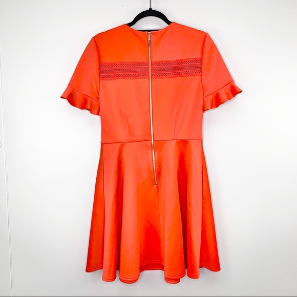 Ted Baker Calizee Lace Insert Skater Dress Size 10 - Picture 14 of 15